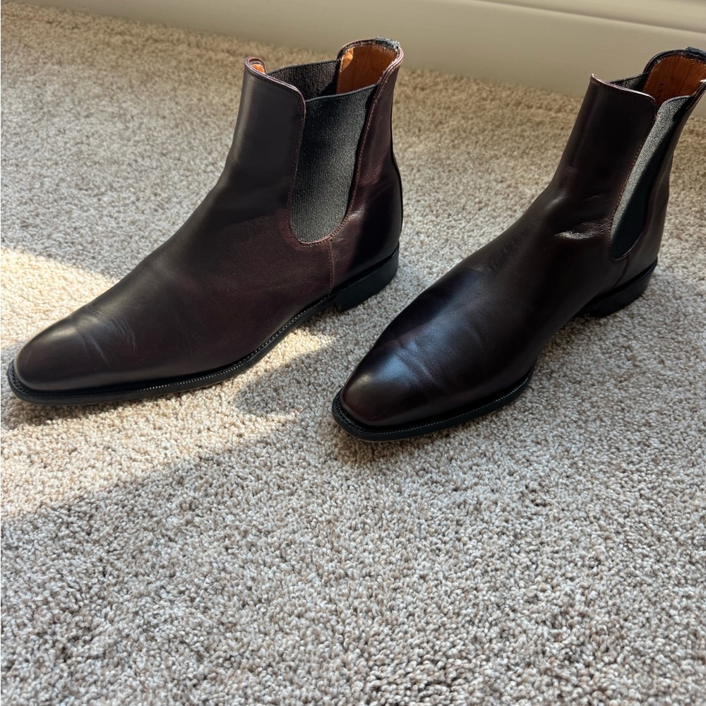 Cobbler Union Benjamin Oxblood Chelsea Boots Size 9